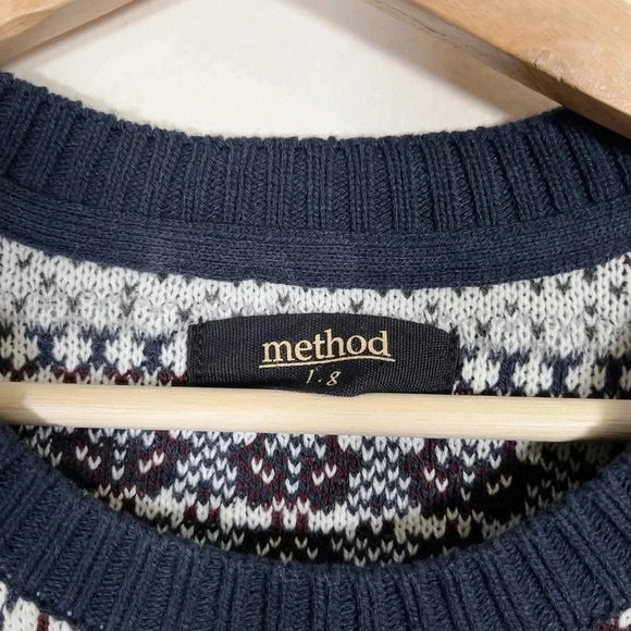 METHOD | NORDIC KNIT PATTERN CREWNECK  SWEATER - Picture 8 of 12